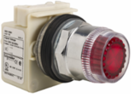 Harmony 9001K 30mm Red Illuminated Push Button, 24-28V, Spring Return