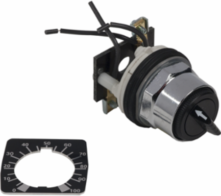 Harmony 9001K 30mm Metal Potentiometer Head & Mounting Base