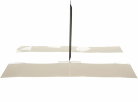 Harmony Stainless Steel Flush Mount Plate with 1 Cut-Out, 30mm, 51 x 102mm