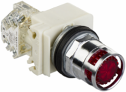 Illuminated Push-Button 30mm Red LED 24-28V IP66