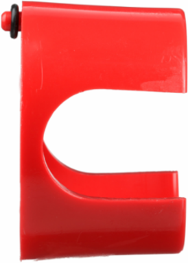 Harmony 9001K Red Plastic Guard with Finger Holes, 30 mm