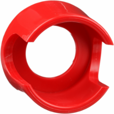 Harmony 9001K Red Plastic Guard with Finger Holes, 30 mm