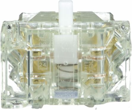 Harmony Contact Block 1 C/O, Screw Clamp, 0-600V, Silver Alloy