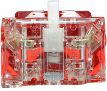 Contact Block, 1NC, 0...600V, Screw Clamp Terminal, Silver Alloy Contacts