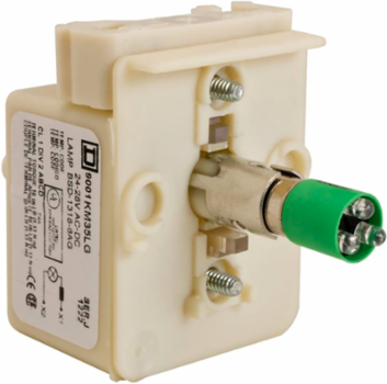 Harmony 9001K Light Module, 30mm, Green LED, 24-28V, UL Listed