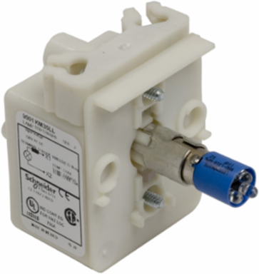 30mm Push Button, Types K, SK or KX, light module, blue LED lamp, 120 VAC/VDC