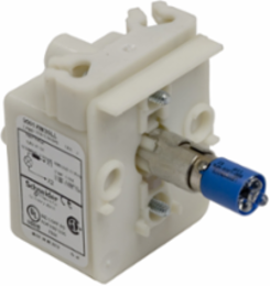 30mm Push Button, Types K, SK or KX, light module, blue LED lamp, 120 VAC/VDC
