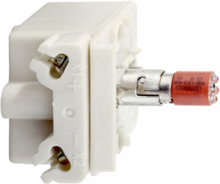 Harmony 9001K Light Block, 30 mm, LED Red, 24-28V, Shallow Depth
