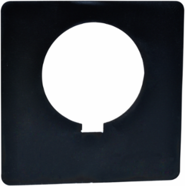 Harmony Blank Legend Plate, 30 mm Plastic, Black with White Letters