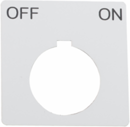 Harmony 9001K/9001SK 30mm Plastic Marking OFF-ON, White with Black Letters