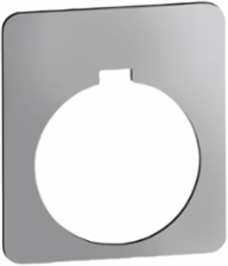 Harmony Blank Legend Label, 30mm Plastic, Silver with Black Letters