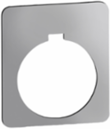 Harmony Blank Legend Label, 30mm Plastic, Silver with Black Letters