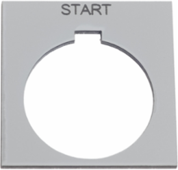 Harmony 9001K Pushbutton 30 mm Plastic Silver START Marking
