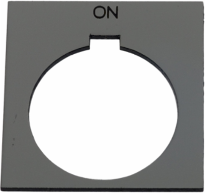 Harmony 30 mm Plastic Marking Legend ON, Silver with Black Letters