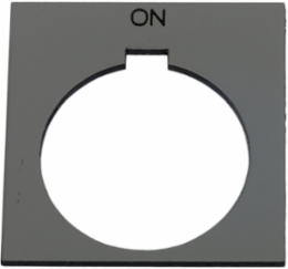 Harmony 30 mm Plastic Marking Legend ON, Silver with Black Letters