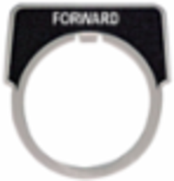 Harmony 9001K & 9001SK 30mm Black Aluminium Marking Plate 40x43mm