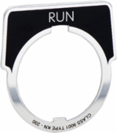 Harmony 30mm Aluminum Pushbutton Legend Marking RUN