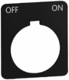 Harmony 30mm Black Plastic Pushbutton with OFF-ON Legend