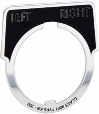 Harmony Legend Plate 30 mm Aluminium Black/Silver 40 x 43 mm