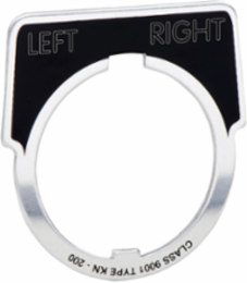 Harmony Legend Plate 30 mm Aluminium Black/Silver 40 x 43 mm