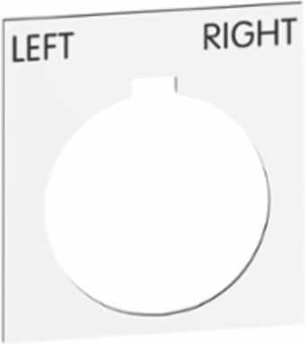Harmony Legend Marking Plate 30 mm, White with Black Letters