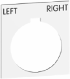 Harmony Legend Marking Plate 30 mm, White with Black Letters