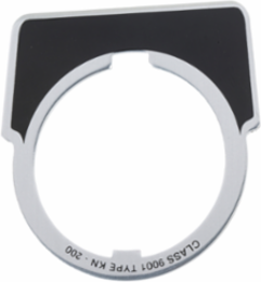Harmony Legend Pushbutton 30mm Aluminium Black with Silver Letters