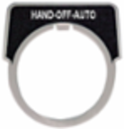 Harmony 9001K 30mm Aluminum Legend Plate HAND-OFF-AUTO 40x43 mm
