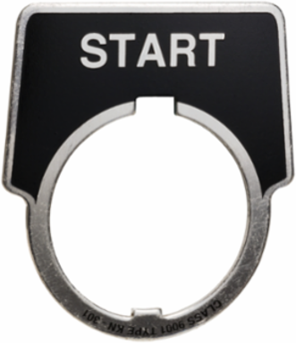 Harmony 9001K Legend Plate, 30mm Aluminium, Custom Marking, 40 x 43 mm