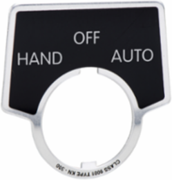 Harmony Legend Pushbutton, 30mm, Aluminium, Black 44x50mm HAND-OFF-AUTO