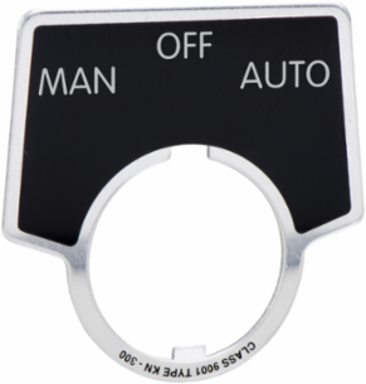 Harmony 30mm Pushbutton Switch, Aluminum, Manual-Off-Auto Marking