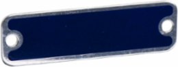 Blank Legend, Aluminium, 30 mm, Blue with Silver Letters, 43 x 13 mm
