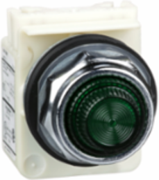 Harmony 9001K Green Pilot Light, 30 mm, 110...120V, Metal Bezel, IP66