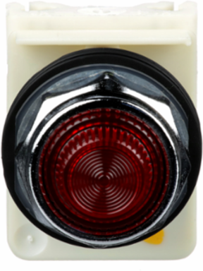 Harmony 9001K Red Pilot Light, 30 mm, 110-120V AC, Metal Bezel, IP66