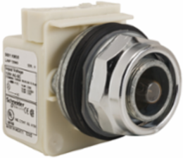Pilot Light Head, Metal, 30 mm, 120V, Incandescent Bulb