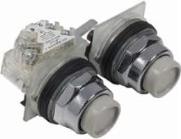 Double-Headed Push Button 30 mm Metal Flush with Mechanical Interlocking