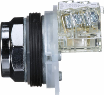 Harmony 30mm Flush Black Push Button, Spring Return, IP66 Rated