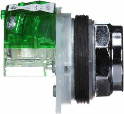 Harmony 9001K Push Button, 30mm Metal, Spring Return, 1NO, IP66