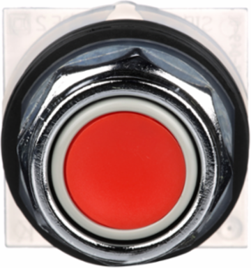 Harmony 9001K Red Metal Flush Push Button, 30mm, Spring Return