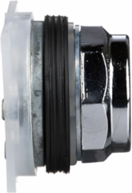 Harmony 9001K Red Metal Flush Push Button, 30mm, Spring Return