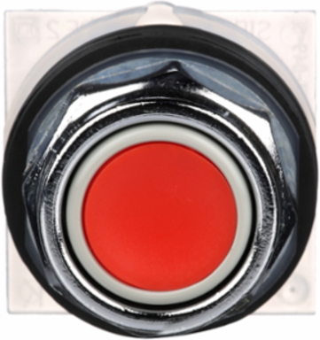 Harmony 9001K Red Metal Flush Push Button, 30mm, Spring Return