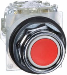 Harmony 9001K Red Metal Push Button, 30 mm, Spring Return, IP66