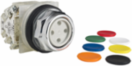 Harmony 9001K 30mm Metal Push-button, Spring Return, 2 C/O, NEMA Rated