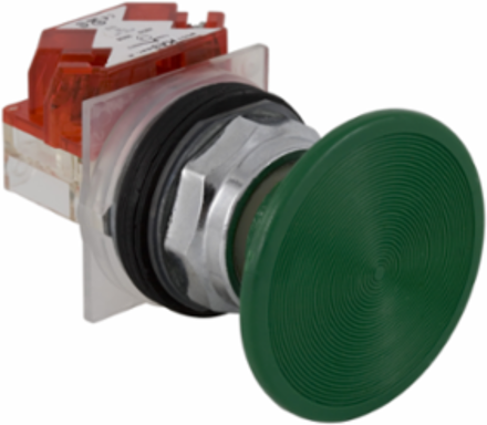 Harmony 9001K Green Mushroom Push Button Head 57mm, 30mm Mounting Diameter
