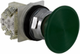 Harmony 9001K Green Mushroom Push Button Ø 57mm, 30mm, Spring Return, 1 C/O