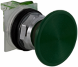 Harmony 9001K 30mm Green Metal Mushroom Pushbutton, 1 NO, Spring Return