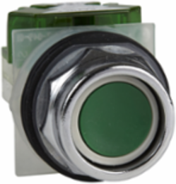 Harmony 9001K 30 mm Recessed Green Push-Button, Spring Return, IP66