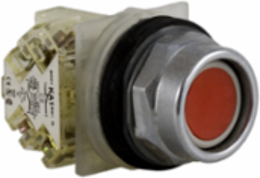 Harmony 9001K 30 mm Recessed Red Push Button, Spring Return, 1 C/O