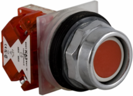 Harmony 9001K Recessed Red Push-Button 30mm, Spring Return, 1 NC