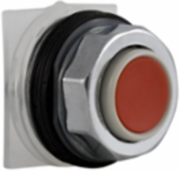 Push-button Head, Harmony 9001K, Metal, 30mm, Red, Spring Return